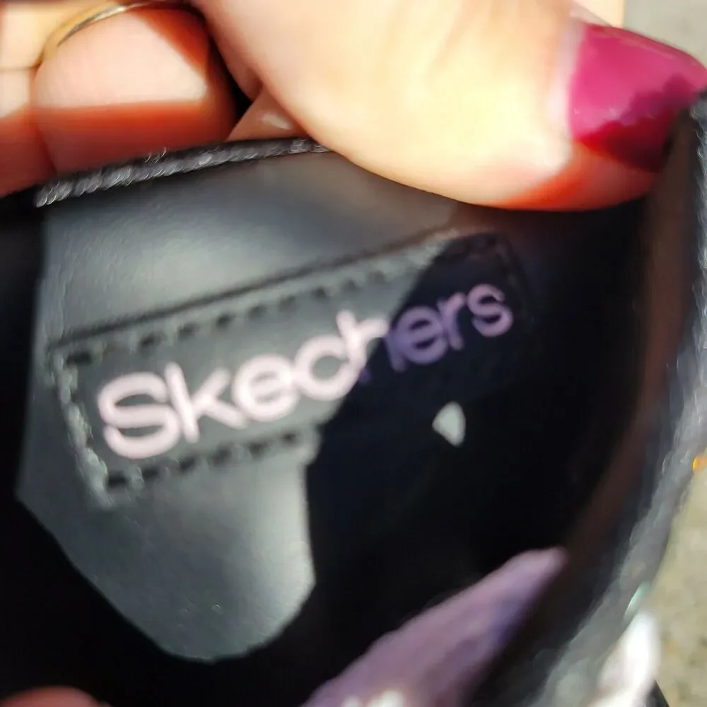 Skechers Shoes Girls 3 Sparkle Sneakers Shoes Purple Pink Blue Black Jewel‎ Lace